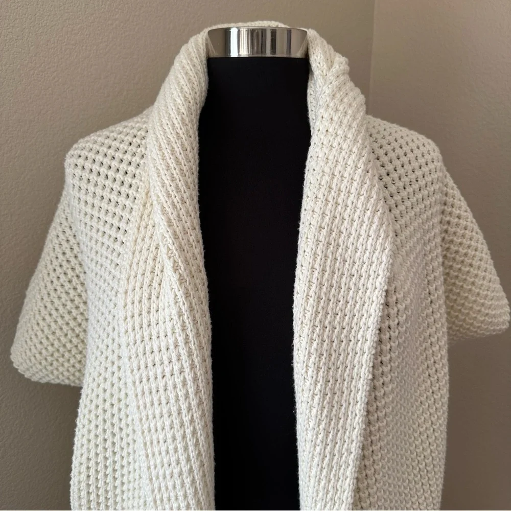 Lucky Brand Cream Open-Front Sweater - Picture 2 of 9